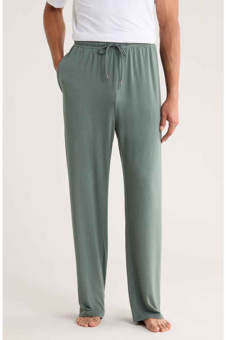Cooling Pajama Pants, Main, color, GREEN BALSAM