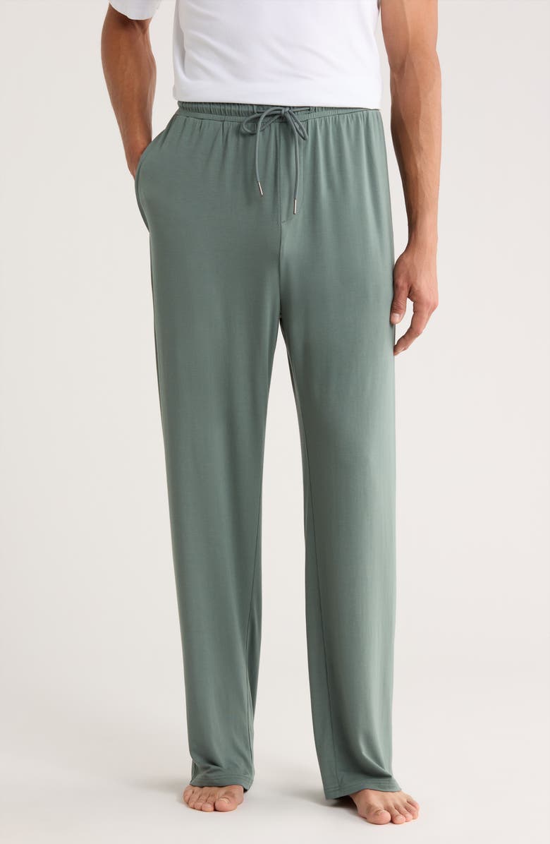 Nordstrom Cooling Pajama Pants, Main, color, Green Balsam