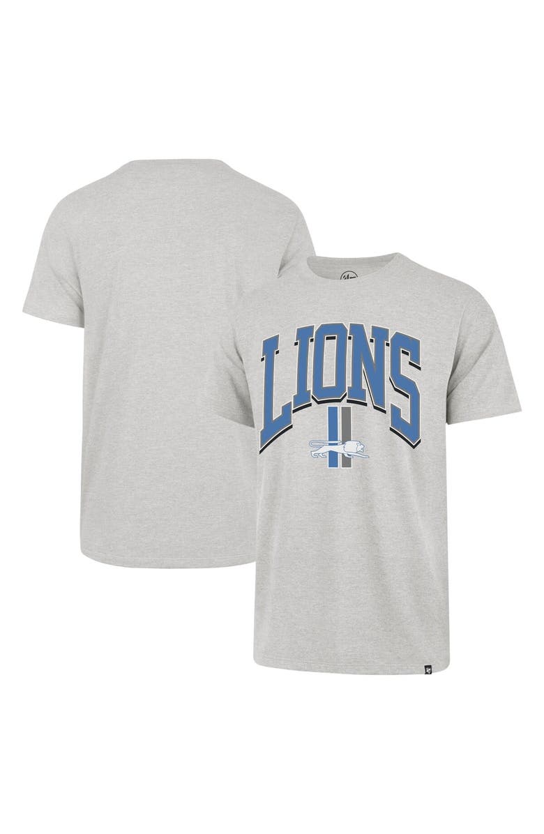 '47 Men's '47 Gray Detroit Lions Walk Tall Franklin T-Shirt, Main, color,
