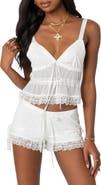 EDIKTED Marielle Sheer Ribbon Camisole