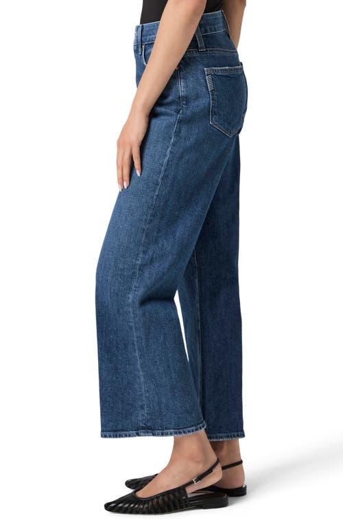 Paige Leenah Ankle Wide Leg Jeans In Blue