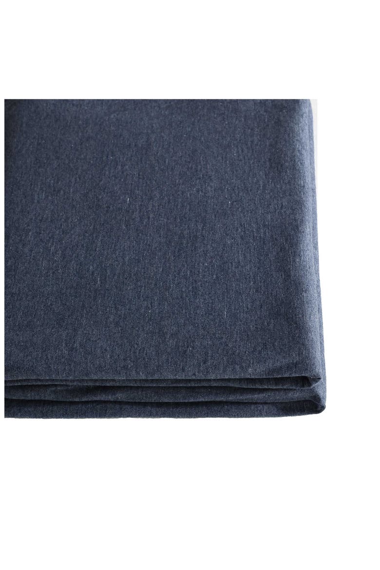 Modern 300 Thread Count Mélange Cotton Blend Jersey King Sheet Set, Alternate, color, DARK BLUE