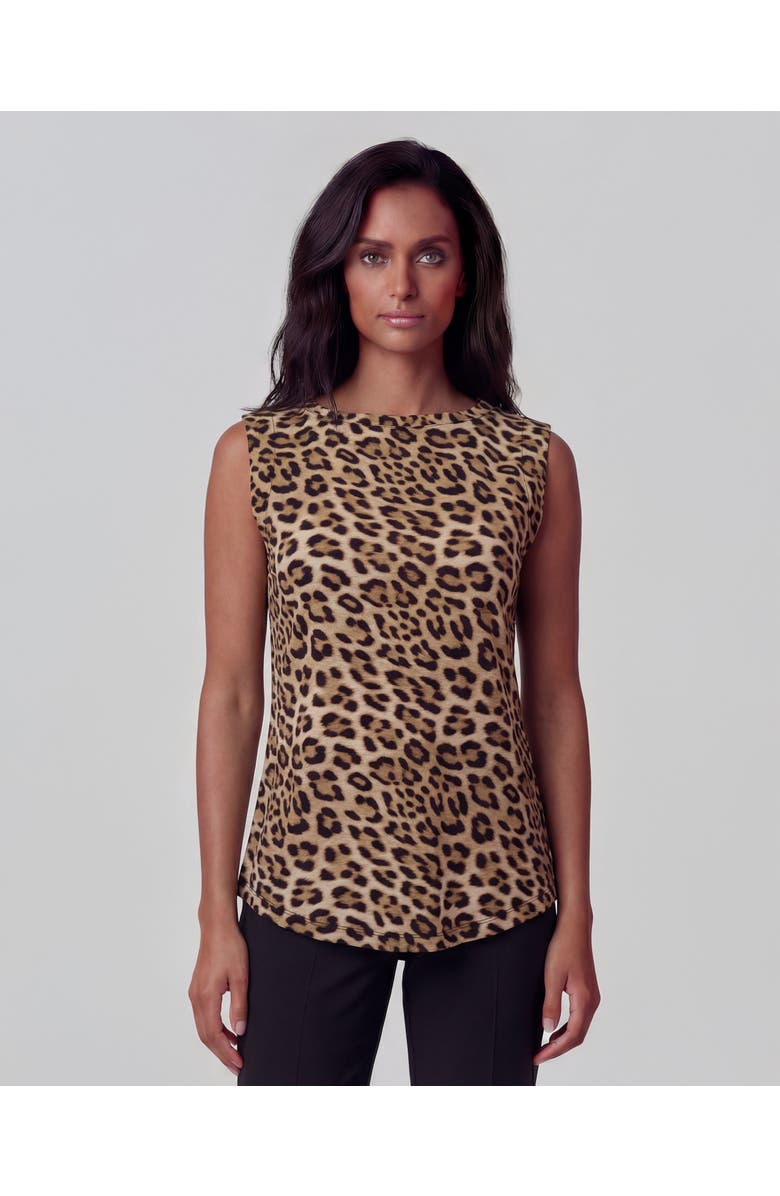 Lords of Harlech Leopard Womens Muscle Tank, Main, color, Leopard Brown