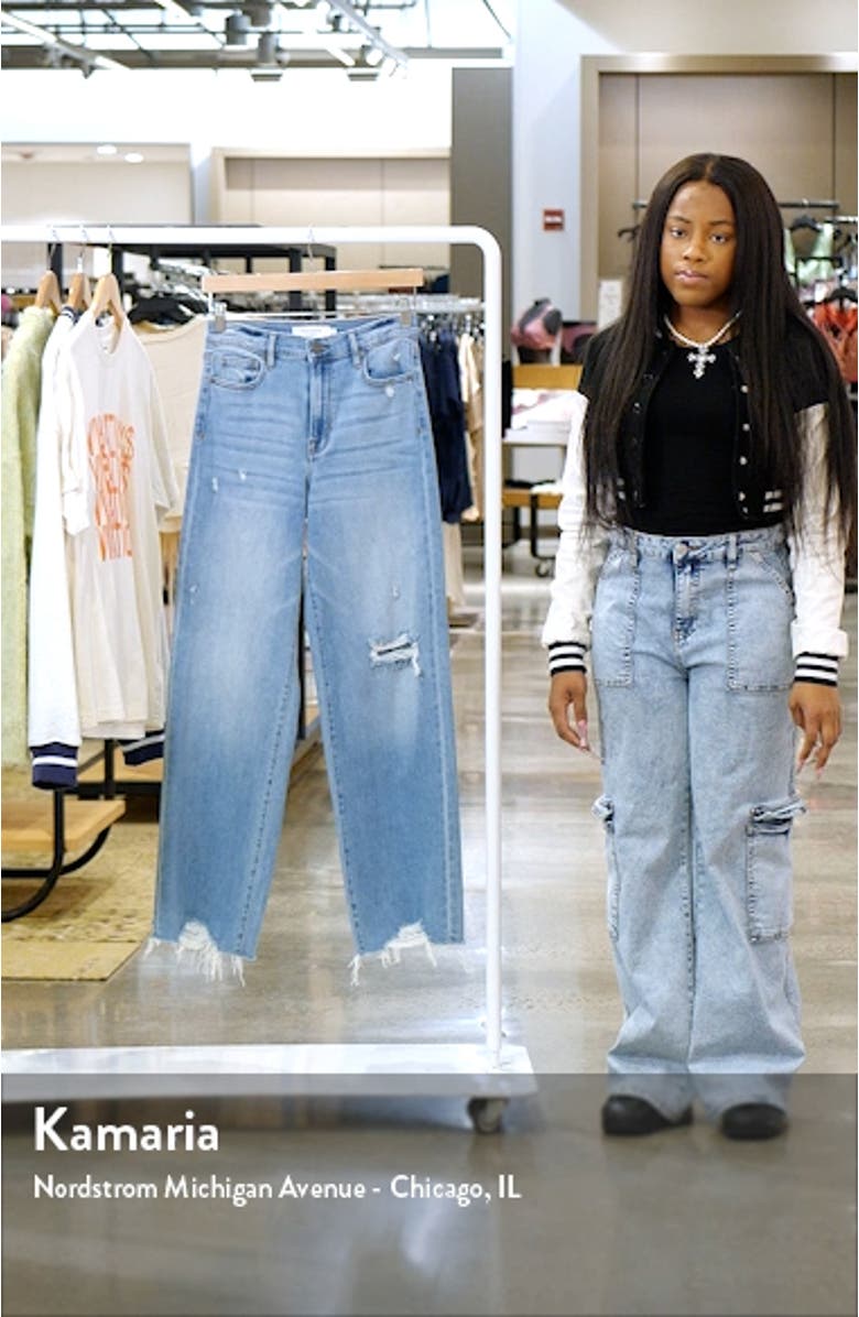 Logan High Waist Wide Leg Dad Jeans, sales video thumbnail