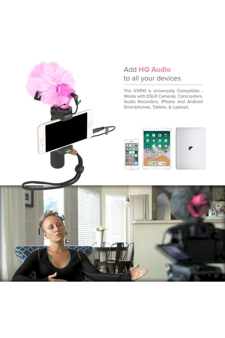 VXR10 Universal Video Microphone for DSLR Cameras and Camcorders, Alternate, color, Black