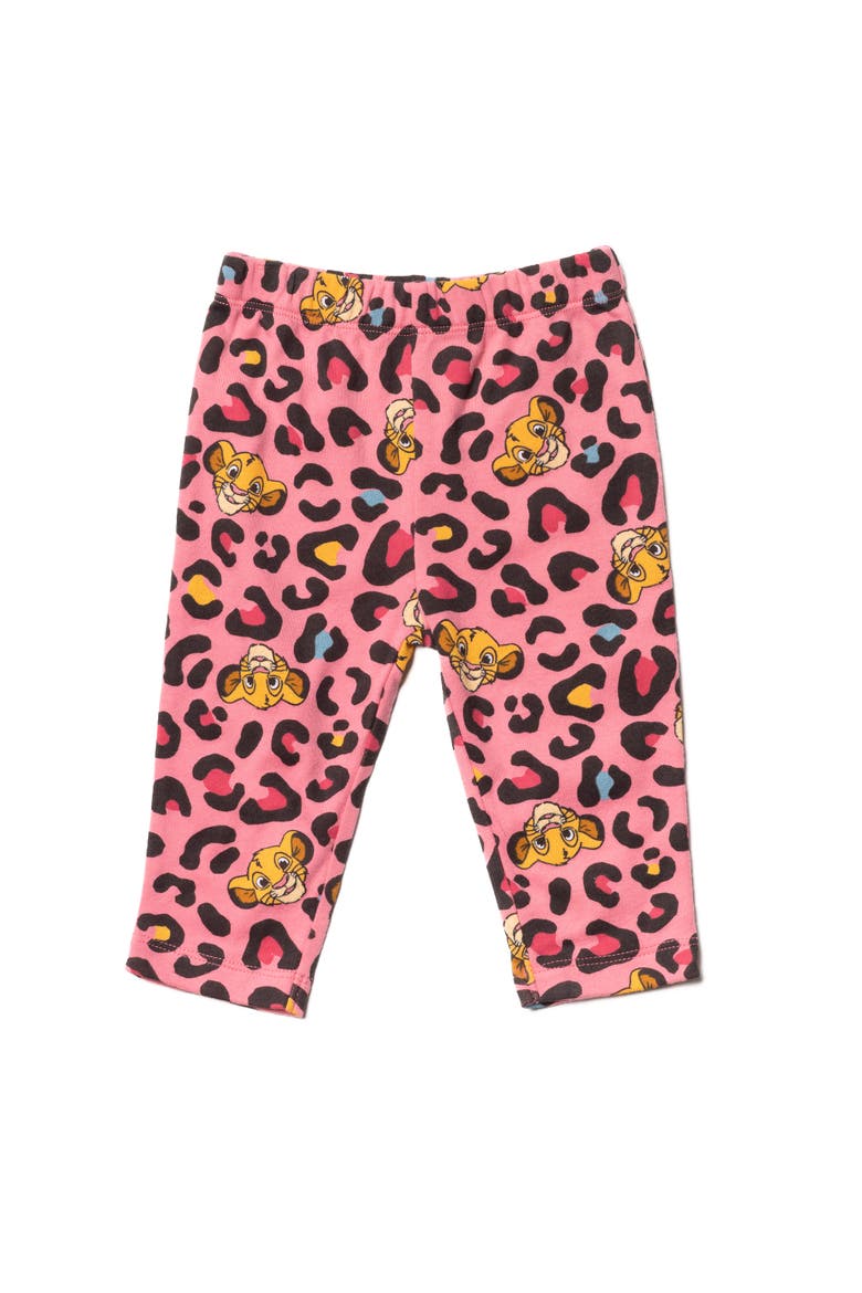 Lion King Simba Bodysuit and Pants Set, Alternate, color, Simba Bright Pink
