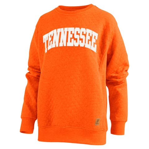 Women's Pressbox  Tennessee Orange Tennessee Volunteers Moose Quilted Pullover Sweatshirt