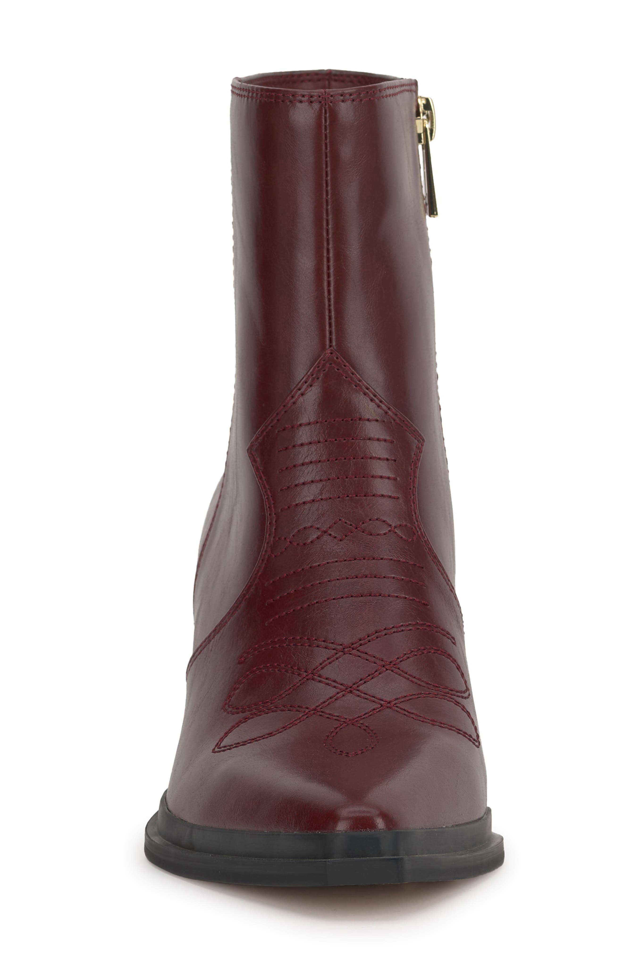 Helvona Pointed Toe Bootie, Alternate, color, DARK GRANADA LXVCLL