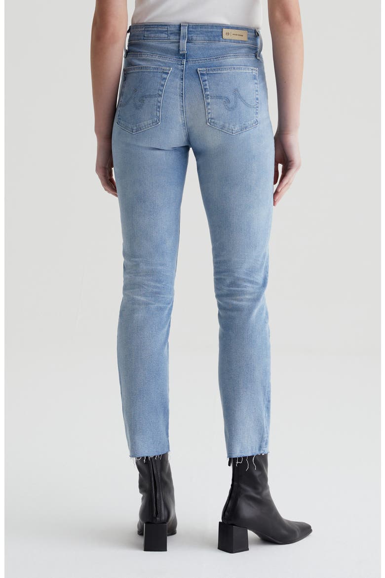 Mari Raw Hem High Waist Crop Straight Leg Jeans, Alternate, color, 24 YEARS LOOKING GLASS