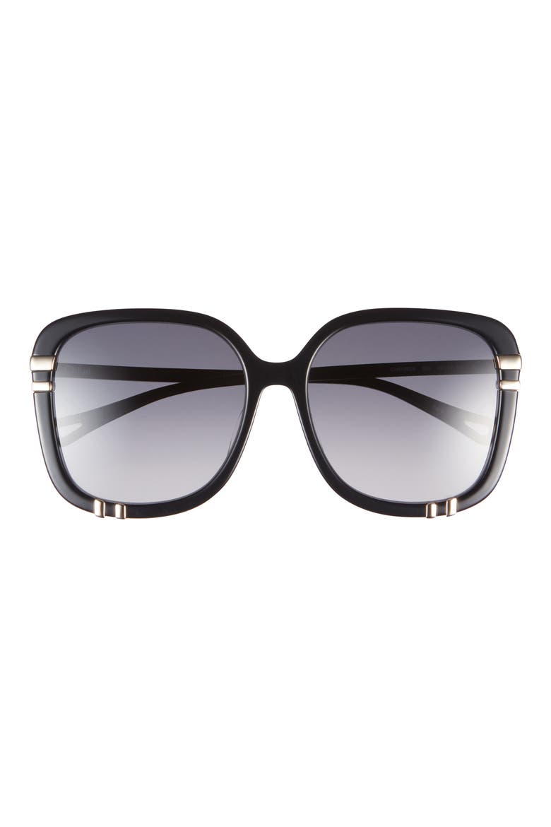 Oversize Sunglasses, Main, color, BLACK BLACK GREY