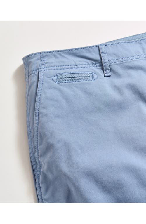 Billy Reid Cotton Blend Chino Shorts In Faded Denim
