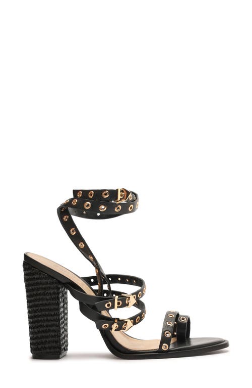 Schutz Annete High Ankle Strap Sandal In Black