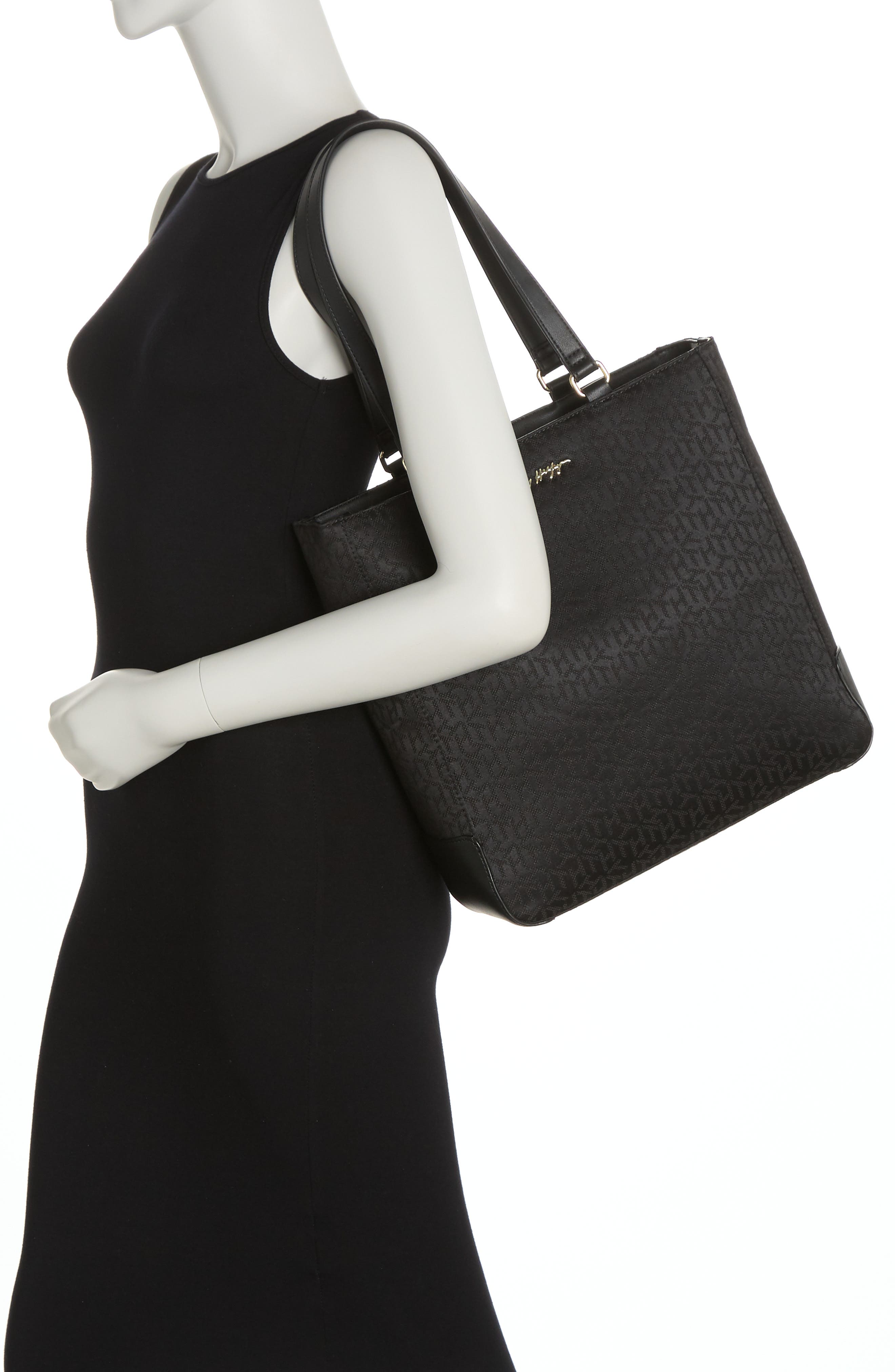 Tommy Hilfiger Sutton Jacquard Tote Bag, Alternate, color, 