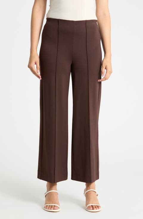 Wide Leg Ponte Pants