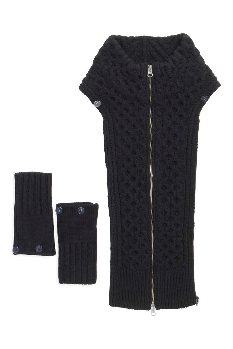 Upstate Dickey with Cuffs, Main, color, BLACK