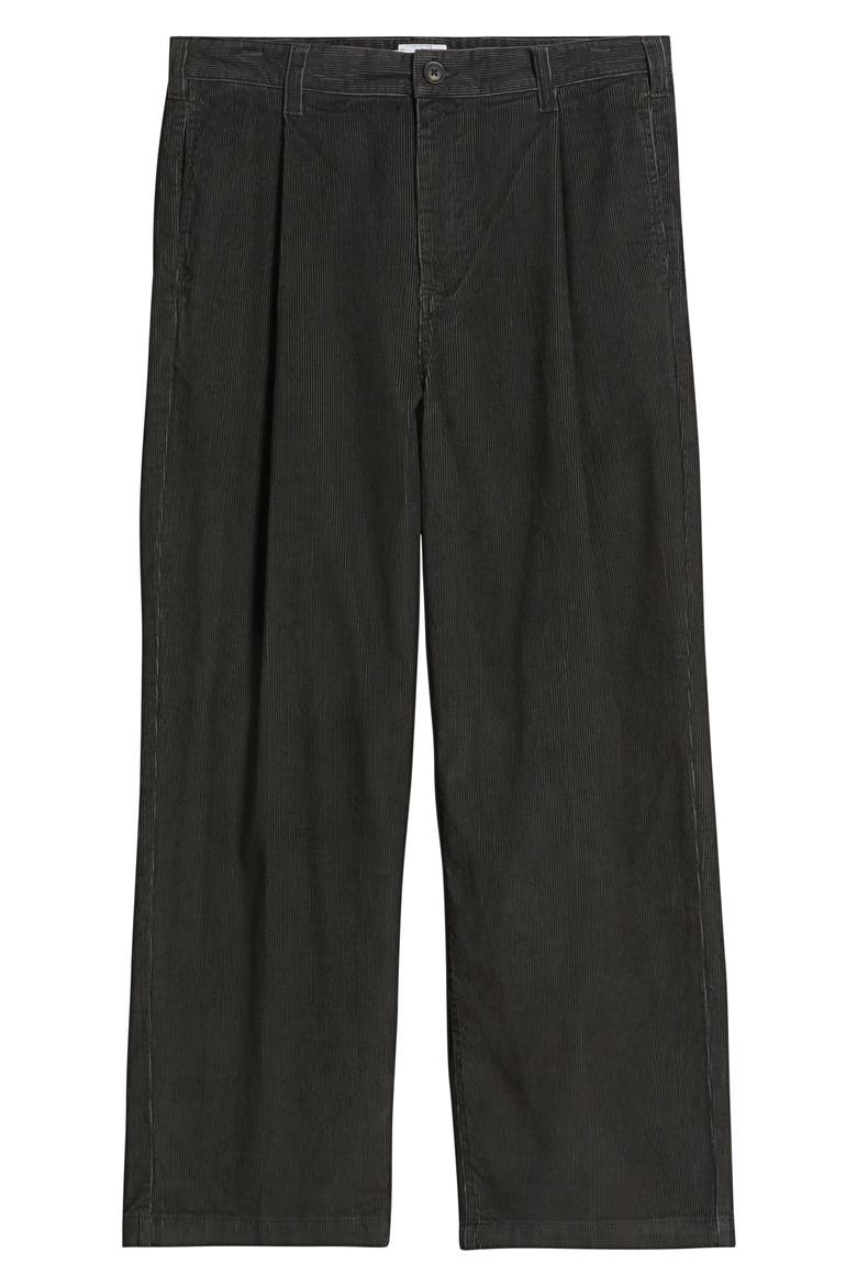 Dean Faded Wash Cotton Corduroy Pants, Alternate, color, BLACK FADED WASH