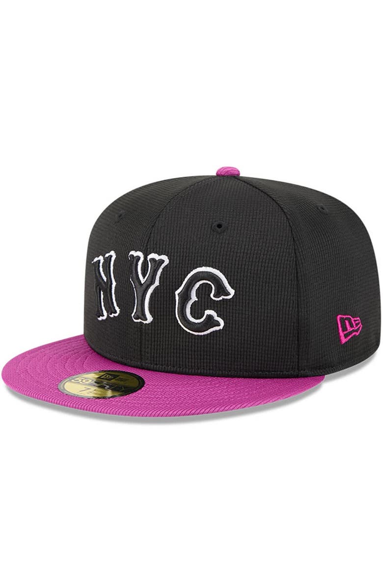 New Era Men's New Era Charcoal/Purple New York Mets City Connect Batting Practice 59FIFTY Fitted Hat, Alternate, color, Charcoal