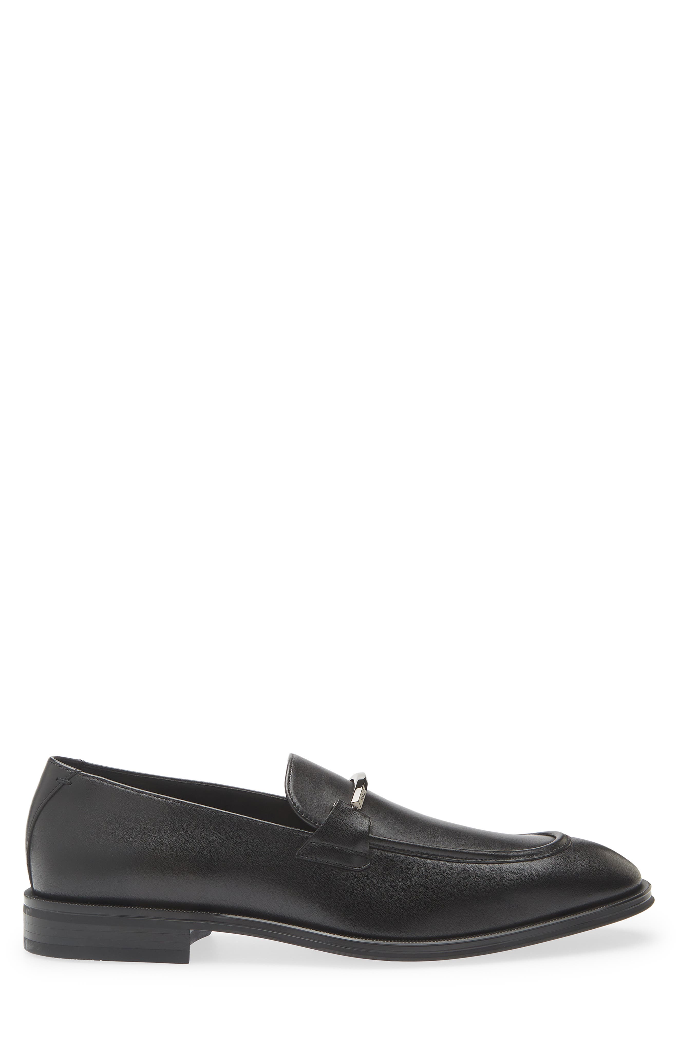 Teylor Bit Loafer, Alternate, color, BLACK
