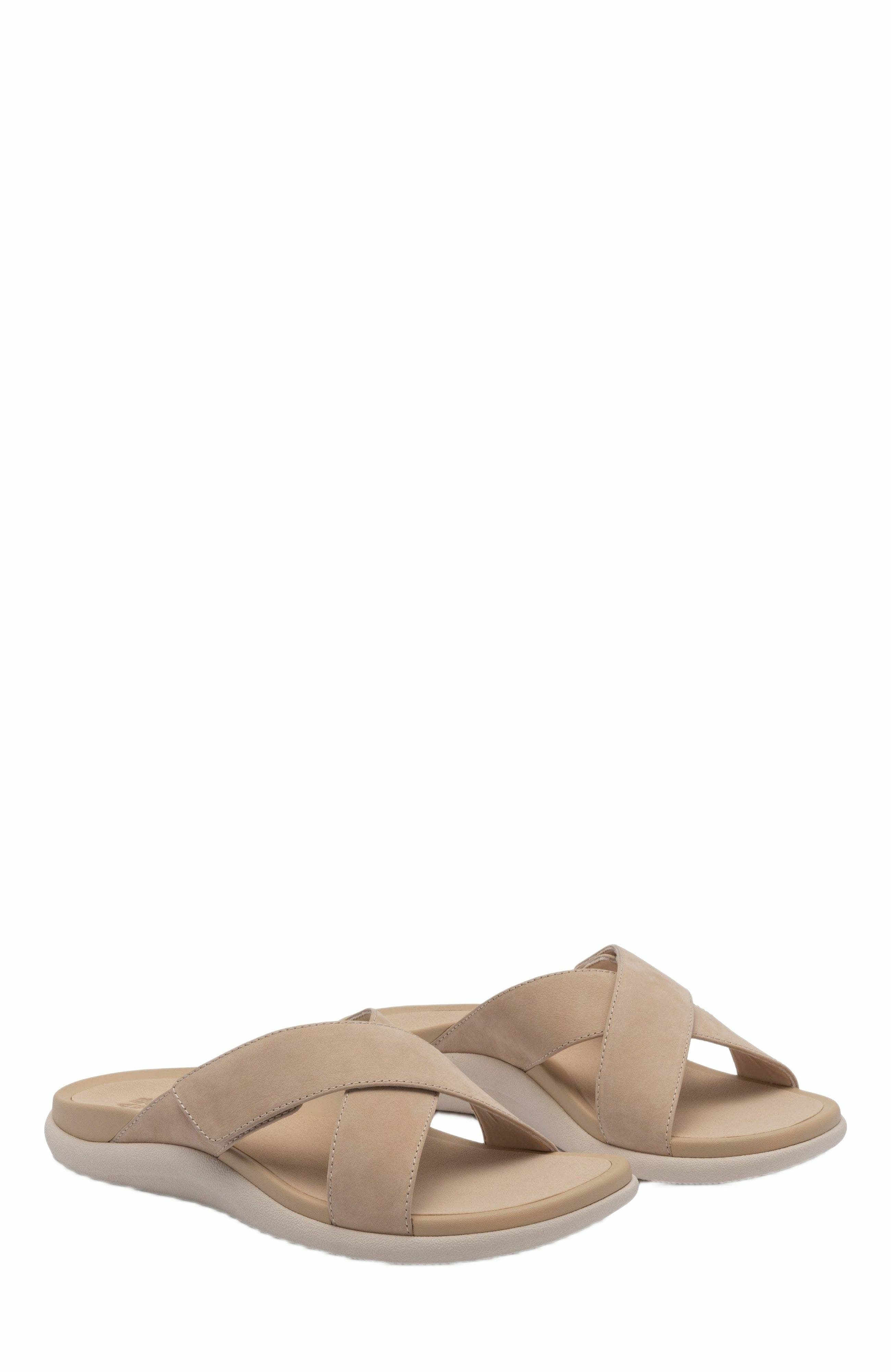 Laguna Slide, Alternate, color, Sand Leather - Regular