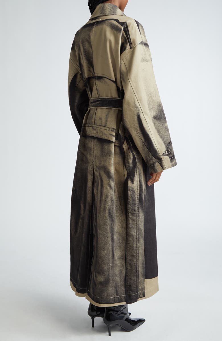 Jean Paul Gaultier The Trompe l'Oeil Oversize Cotton Trench Coat