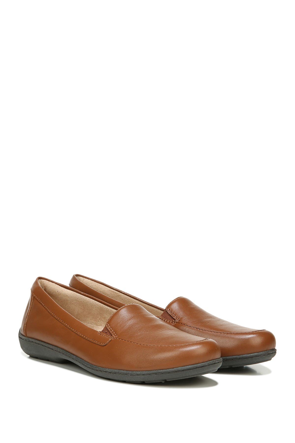 Kacy Leather Slip-On Loafer - Wide Width Available, Alternate, color, BANANA BREAD