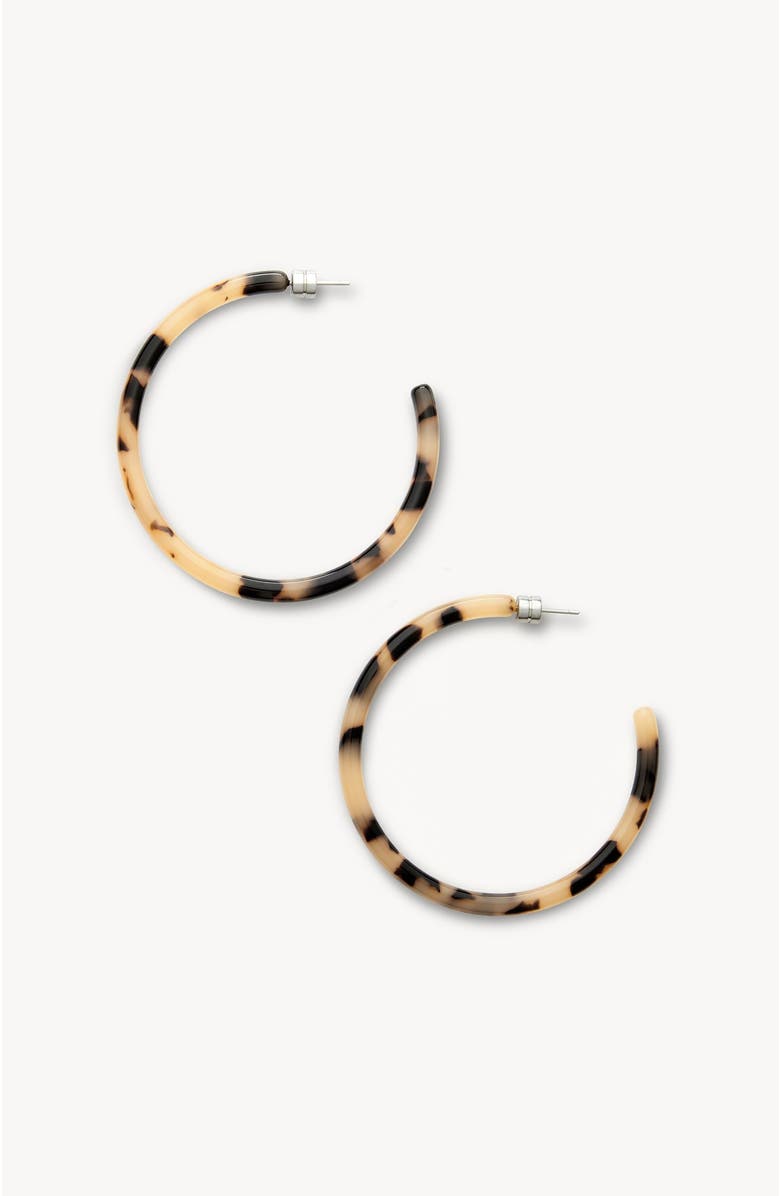 MACHETE Large Hoops, Main, color, Blonde Tortoise
