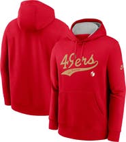 Nike Men's Nike Scarlet San Francisco 49ers Rewind Club Logo Pullover Hoodie