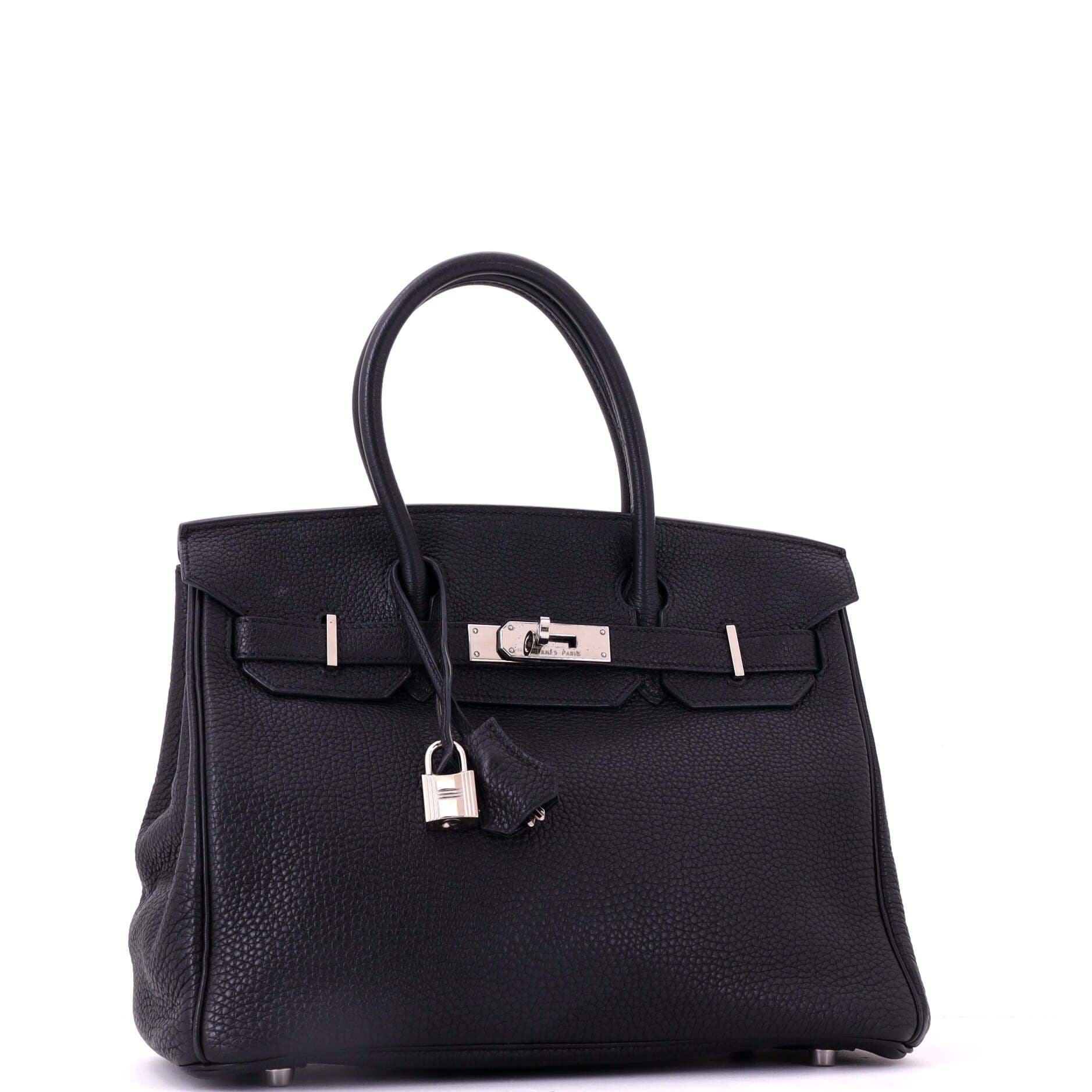 Birkin Handbag Black Togo with Palladium Hardware 30, Alternate, color, Black