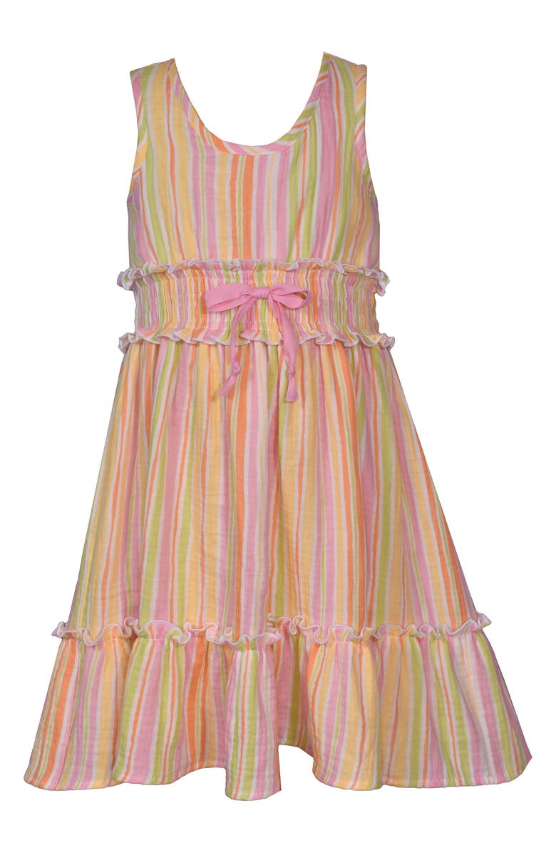 Iris & Ivy Kids' Seersucker Stripe Dress, Main, color, 