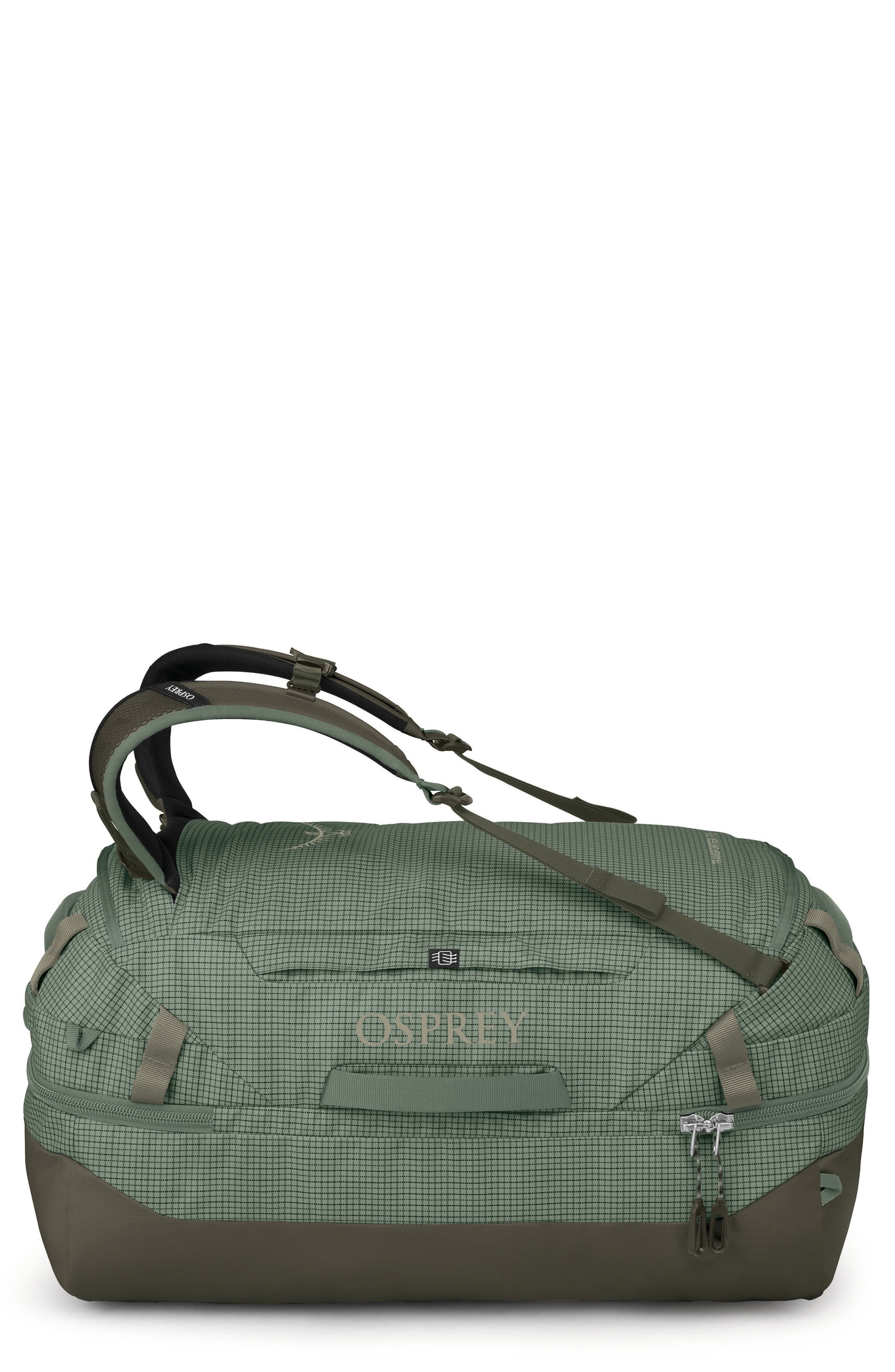 Osprey Transporter 70-Liter Squffel Duffle Luggage, Main, color, Pine Leaf Green