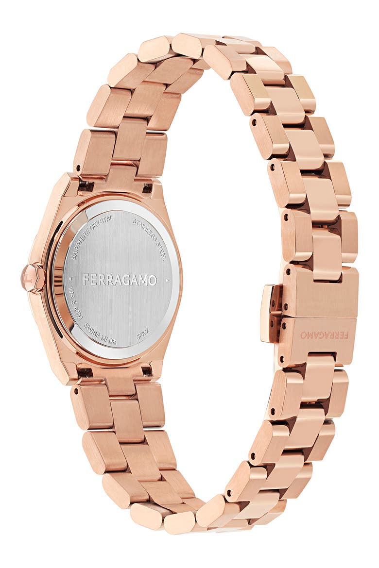 Vega Upper East 2 Diamond Bracelet Watch, 28mm, Alternate, color, IP ROSE GOLD