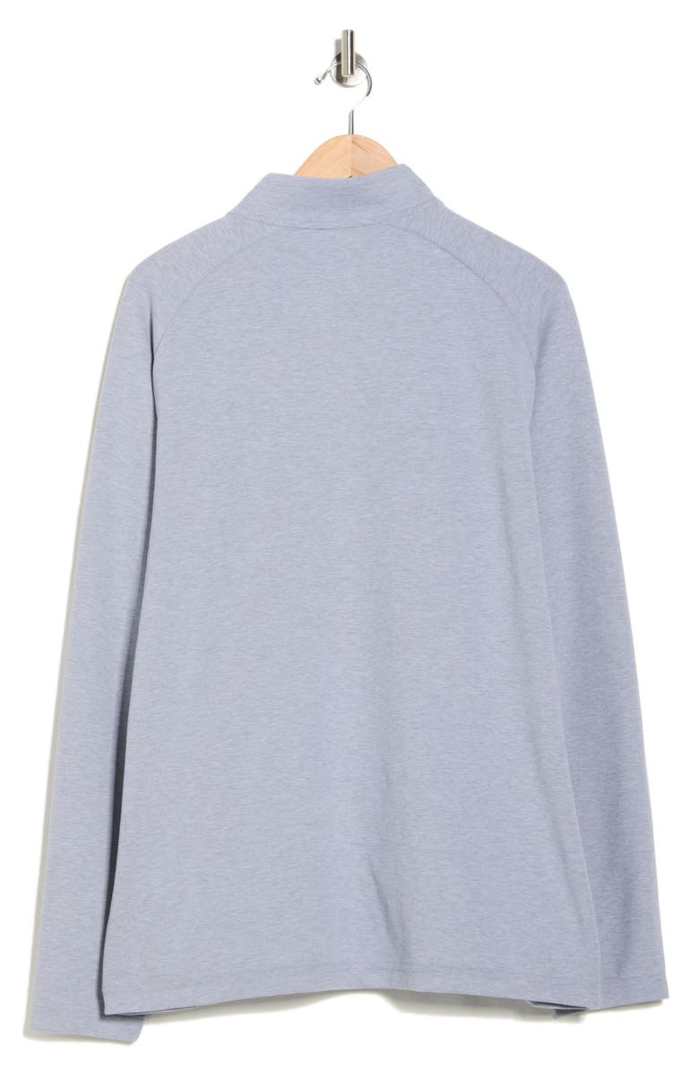 TravisMathew Dawn Hike Half Zip Pullover, Alternate, color, Heather Grey