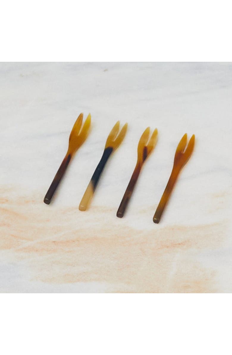 Be Home Cocktail Forks - Set of 4, Alternate, color, Natural
