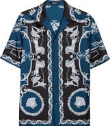 Versace La Coupe des Dieux Silk Camp Shirt
