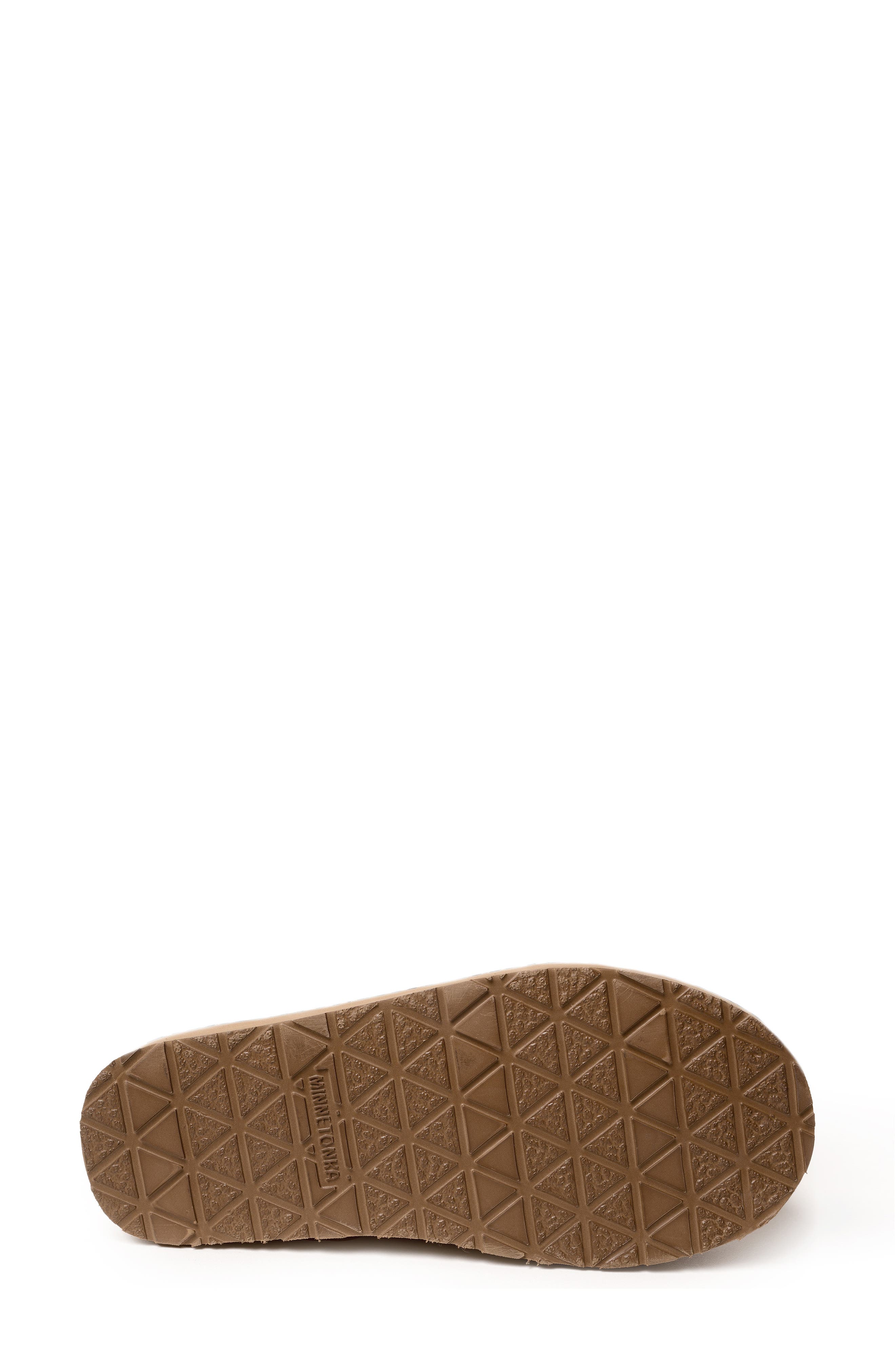 Minnetonka Corie Faux Fur Scuff Slipper, Alternate, color, Cinnamon