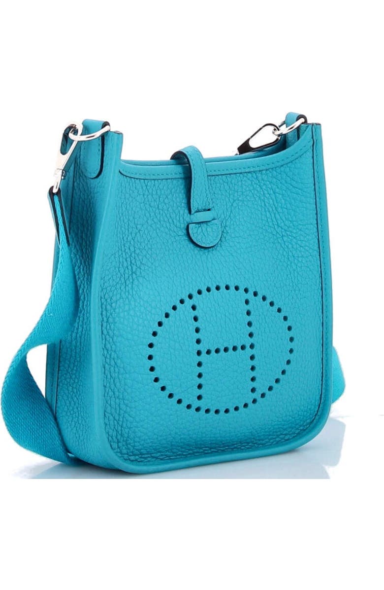 Pre-Owned Hermes Evelyne Bag Gen III Clemence TPM, Alternate, color, Bleu Zanzibar
