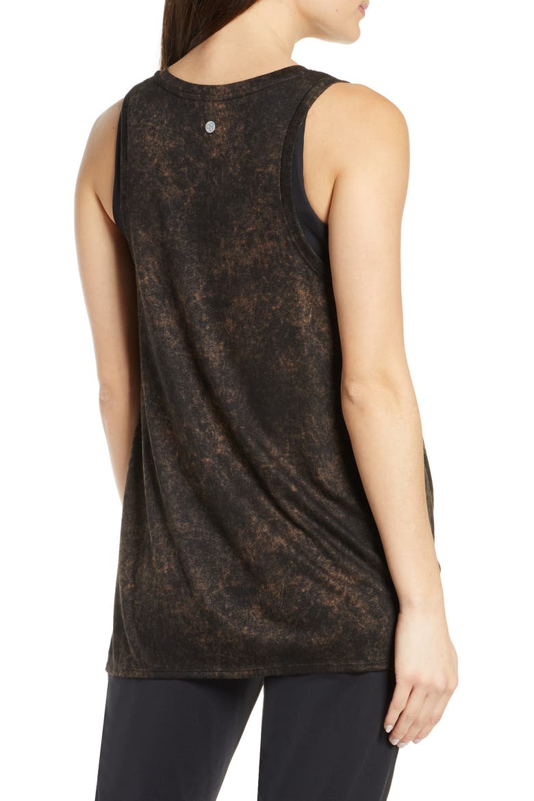 Tuck Front Tank Top, Alternate, color, BLACK