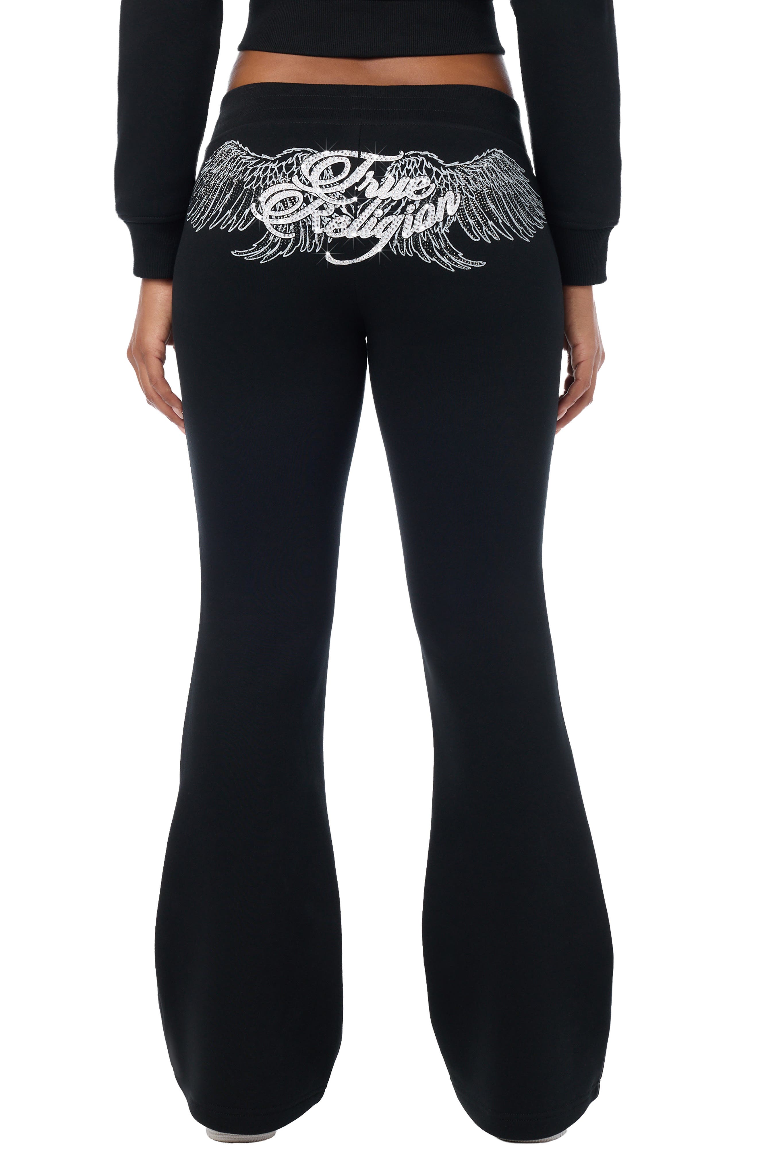 True Religion Crystal Wing Bootcut Pants (Women) | Nordstrom