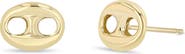 Zoë Chicco 14K Gold Large Puffed Mariner Link Stud Earrings