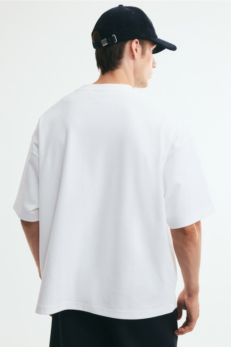 Oversized Interlock T-Shirt, Alternate, color, White