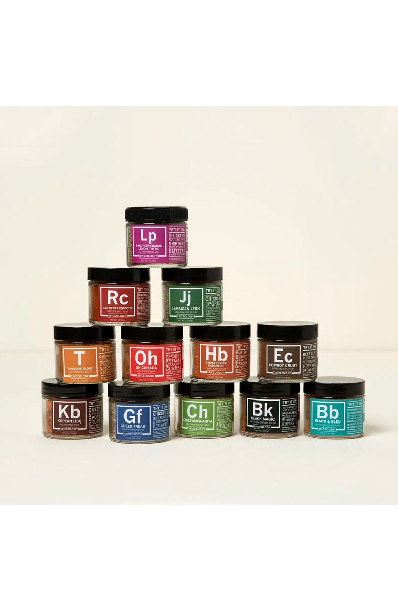 Uncommon Goods Periodic Table of Flavor Rub Set by Spiceology, Main, color, NO COLOR