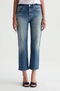 AG Brinley Mid Rise Crop Straight Leg Jeans