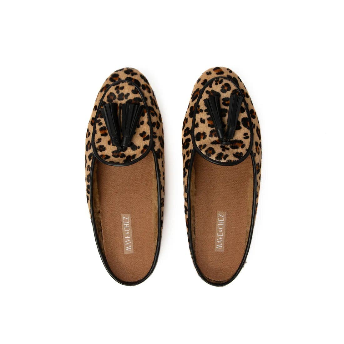 Mave & Chez Frida Mule - Arch Support 100% Genuine Shearling, Alternate, color, Leopard Pony