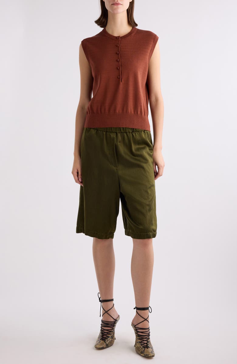 Dries Van Noten Togo Sleeveless Henley Sweater, Alternate, color, 