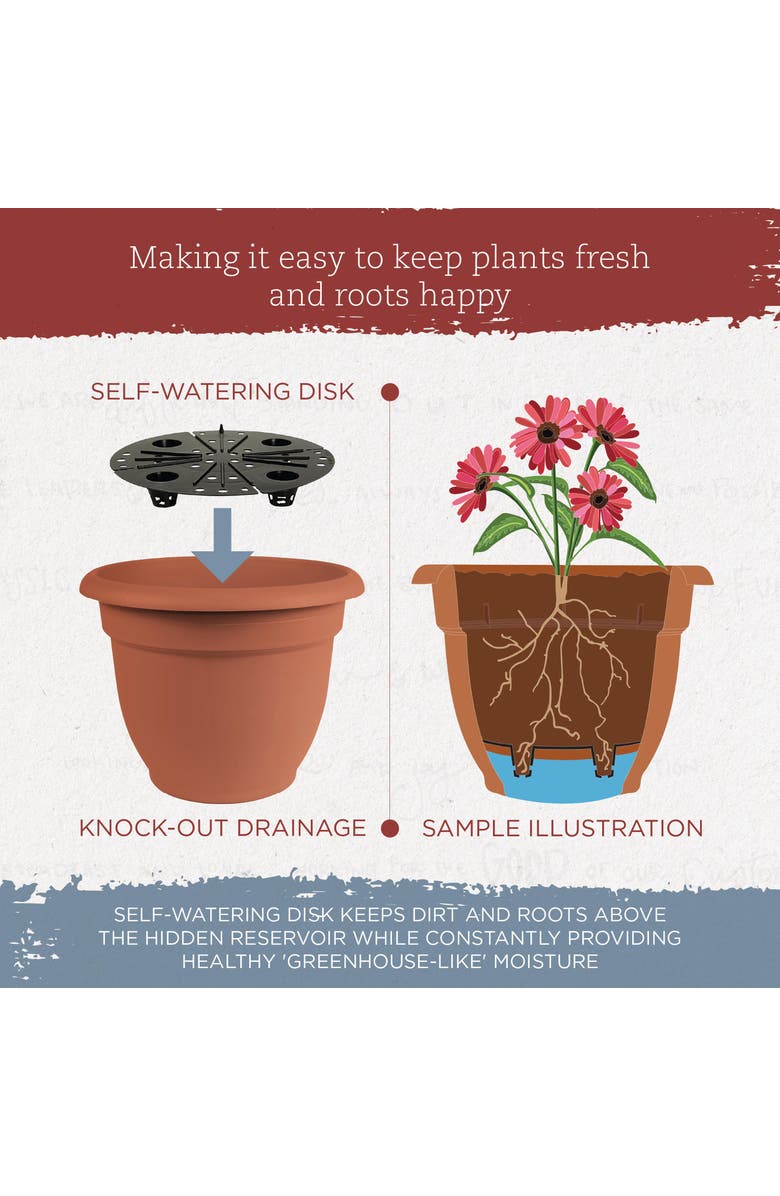 Bloem 20" Ariana Pot Planter, Terra Cotta, Alternate, color, Brown