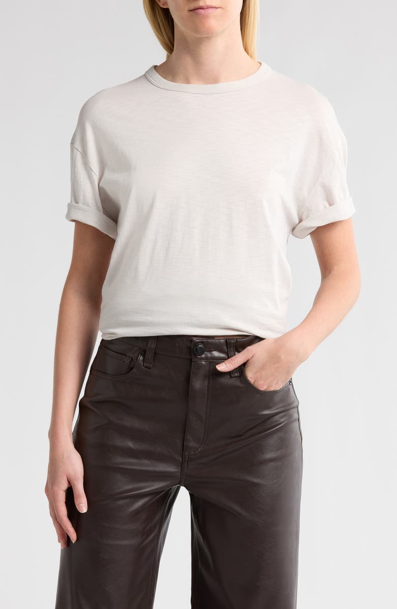 rag & bone Slub Boyfriend Fit Crew Tee, Main, color, Lunarock