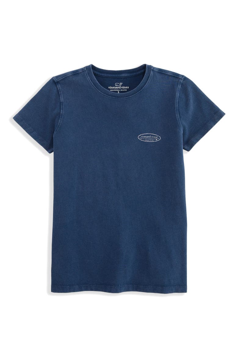 Surf Logo Cotton Graphic T-Shirt, Main, color, NAUTICAL NAVY