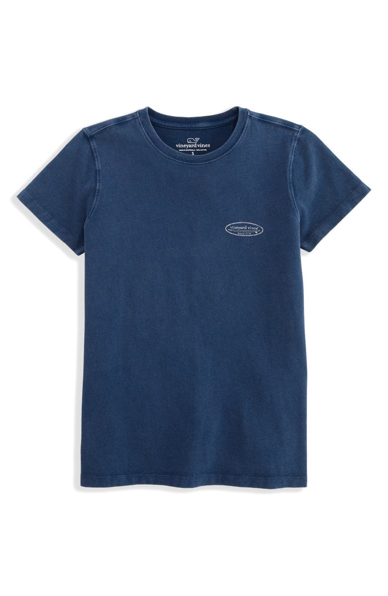vineyard vines Surf Logo Cotton Graphic T-Shirt, Main, color, Nautical Navy
