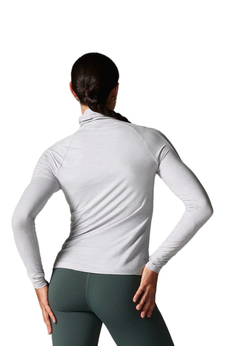 Tavi Brushed Tec Knit Chill Turtle Neck, Alternate, color, Ash