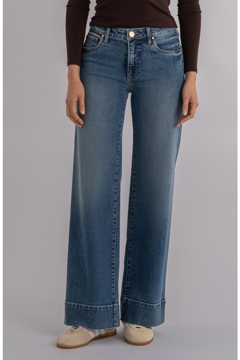 Maya Fab Ab Wide Leg Jeans, Main, color, AMUSE W/MEDIUM